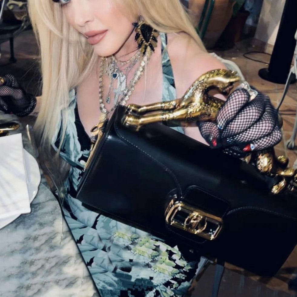 Cross-Border Celebrity Style Leopard Handle Bag Square Luxury Cowhide Fashion Versatile Banquet Shoulder Bag For Women - Thumbnail 4