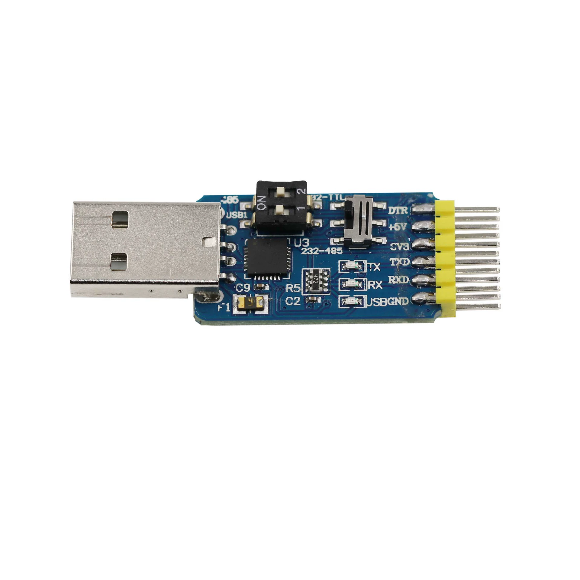 6 в 1 мультифункциональный серийный порт модуль CP2102 USB to TTL485 232 совместимо с 3.3V/5V
