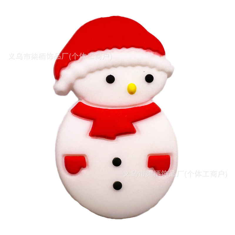 現物クリスマスシリーズクリスマスツリー漫画食品級シリカゲルジュエリーアクセサリーDIY歯ゴム手作りビーズ|undefined