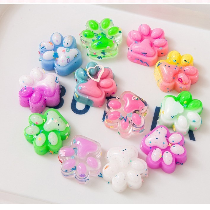 xiaohongshu same style waffle burger squeezing toy soft glue decompression toy children cat‘s paw slow rebound factory wholesale