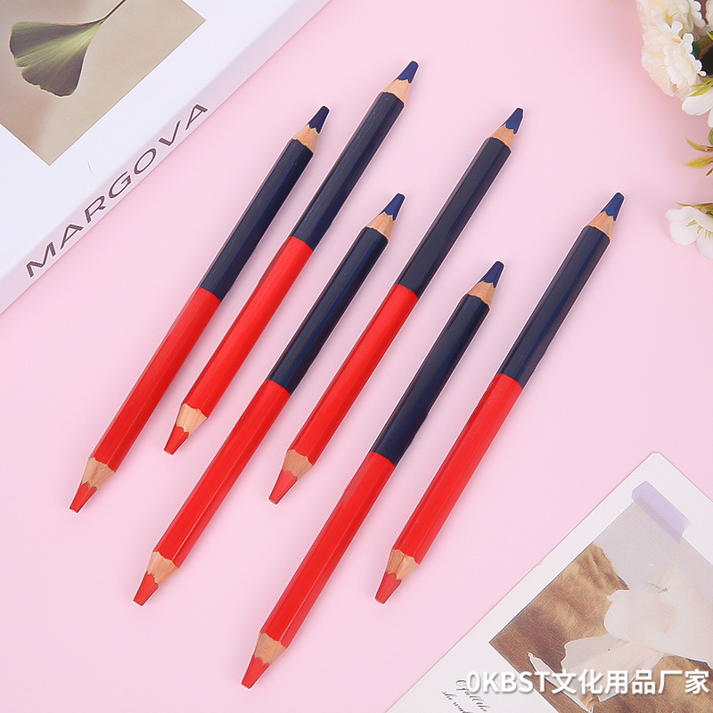 Carpintero albañil con núcleo rojo hexagonal extra grande y grueso rojo sitio de construcción dibujo línea dibujo dibujo lápiz marcador