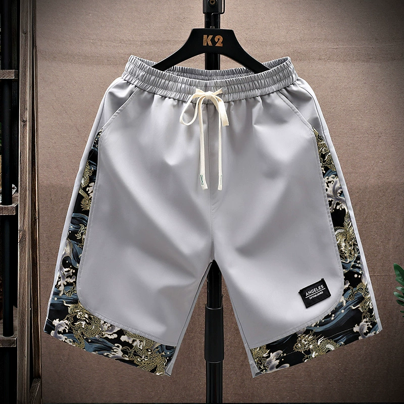Мужские спортивные летние шорты, универсальные штаны, китайский стиль, oversized, плюс размер
