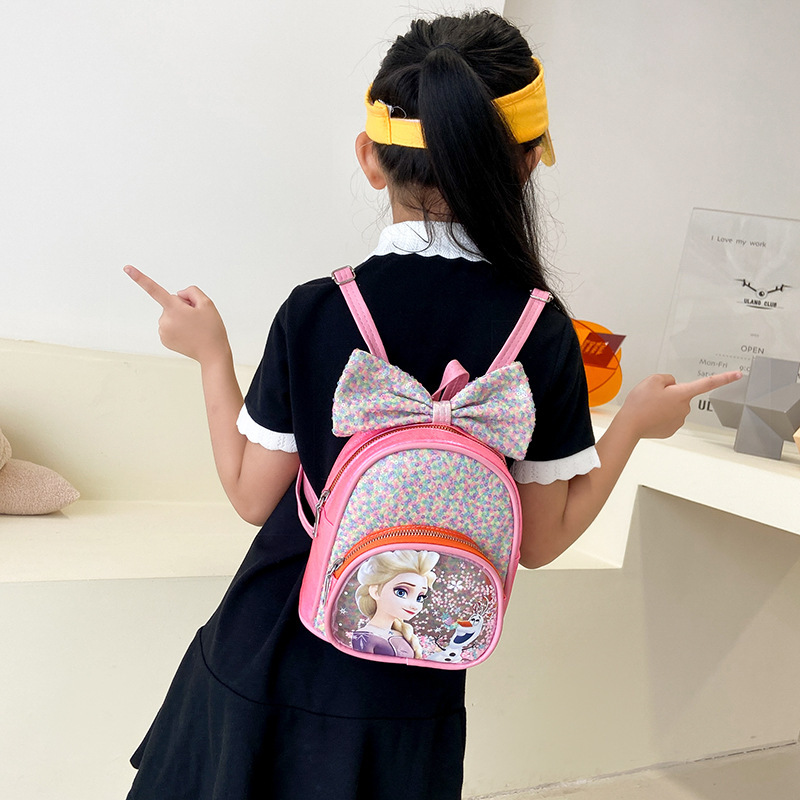 Mochila de niños nueva moda de dibujos animados bolsas de sequillas de viaje mochila pequeña mochila de niñas bolsas de princesa encantadoras
