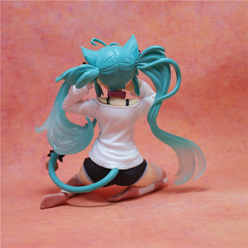 Фигурка (Chumei) Hatsune в пижаме с кошачьими ушками, 11 см, милая сидячая поза