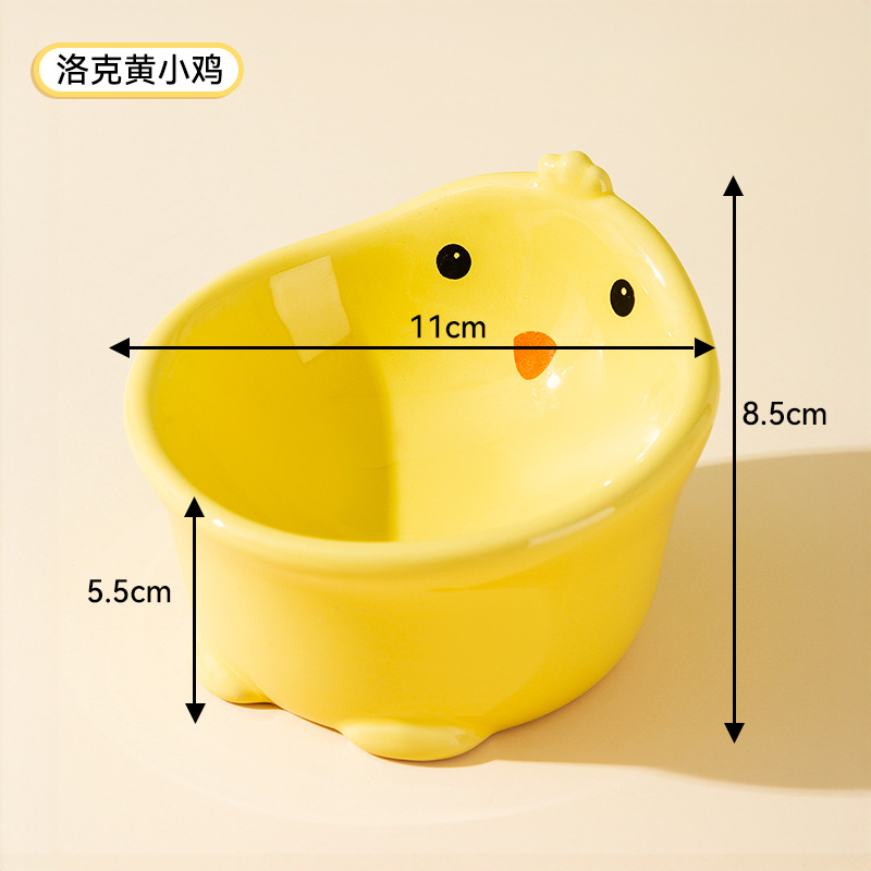 Tazón de cerámica de dibujos animados, tazón para gatos, tazón para perros