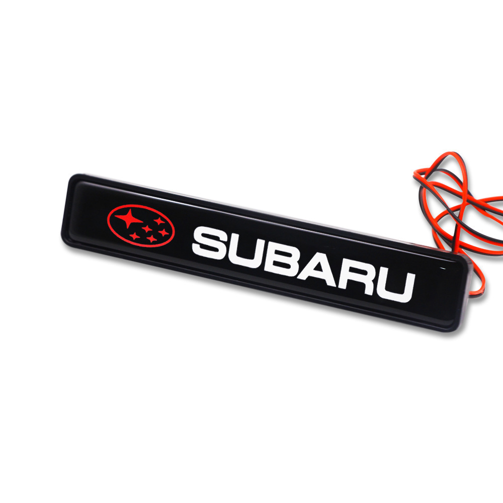 Car mid-net luminous car logo light LED mid-Net light front fence decoration universal mid-NET logo light modified luminous light
