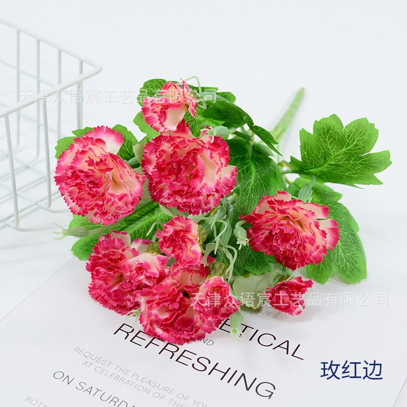 Simulación de 10 claves para decorar el hogar Día de la Madre Día del Maestro ramo de regalos de flores centro comercial tela de atmósfera festiva