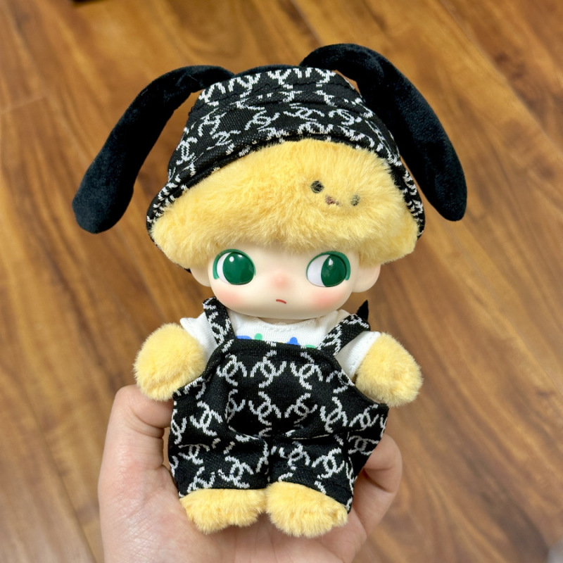 仅娃衣】DIMOO WORLD毛绒挂件衣服娃衣牛仔裤双拼背带裤套装着替|undefined