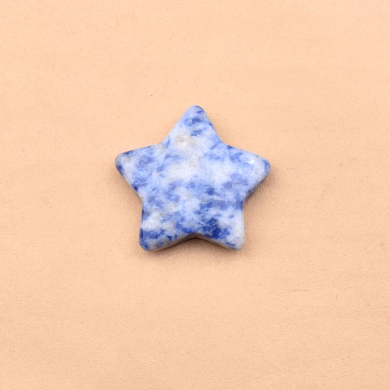 跨境热销3cm天然石五角星水晶半宝石星星diy饰品配件摆件亚马逊|undefined