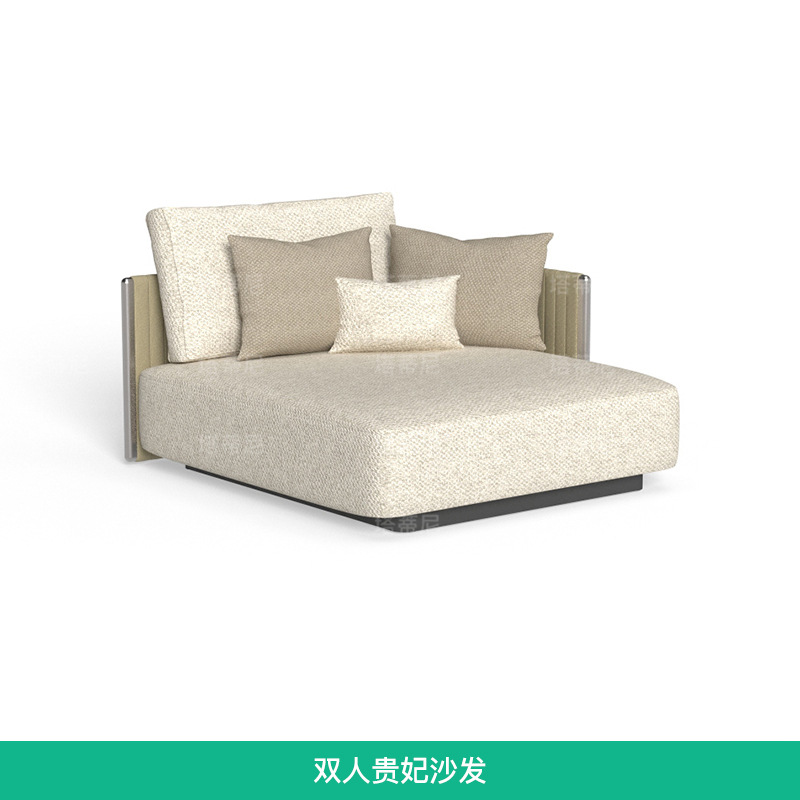 Sofá de tejido de cuerda al aire libre patio villa terraza diseñador de muebles jardín al aire libre impermeable sofá de ocio