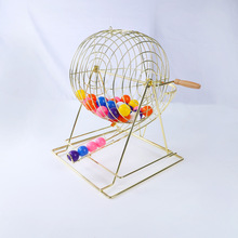 跨境bingo大型搅珠机转盘宾果机乒乓球金摇奖机 选号器摇奖机手摇