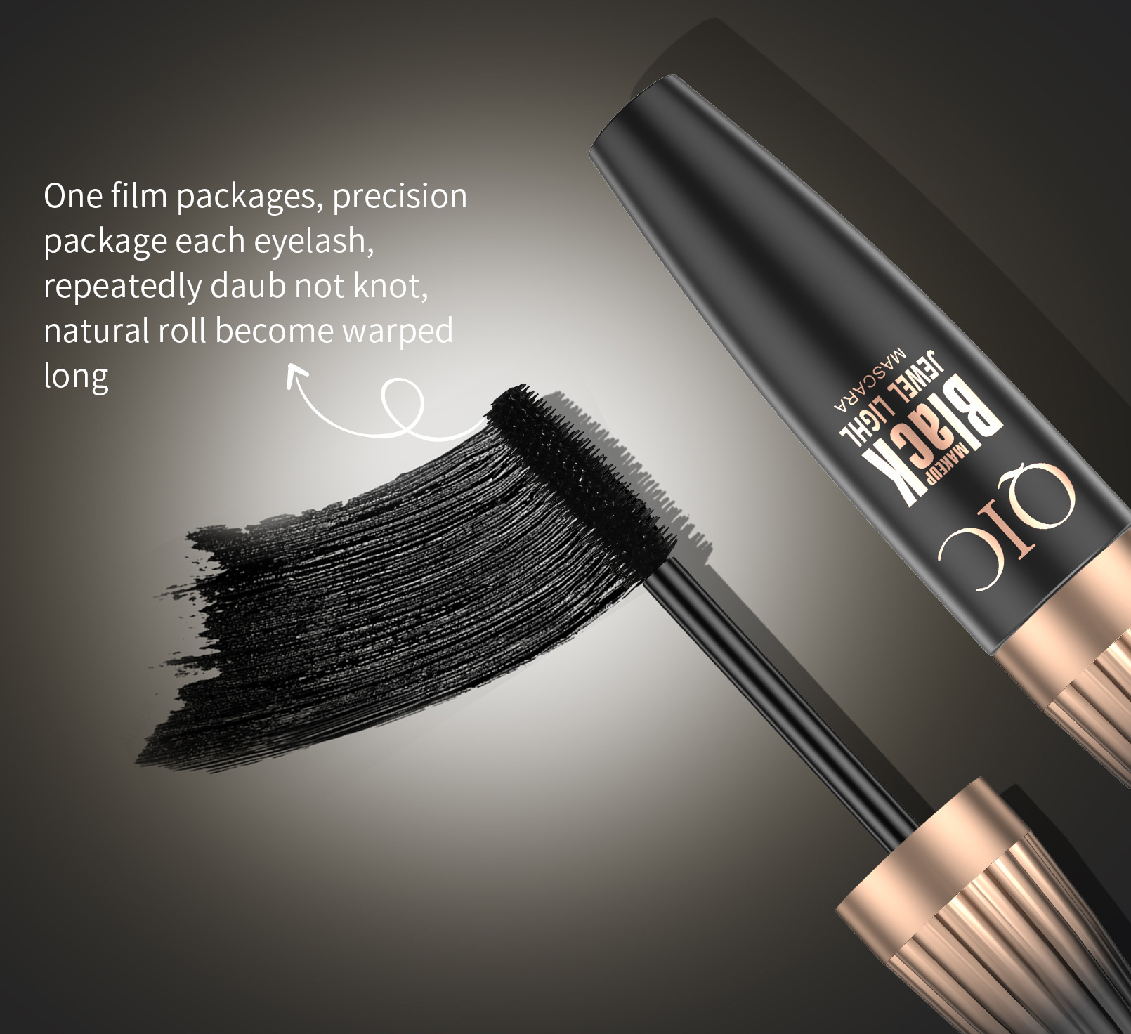 QIC Cini Color Plump 4D Mascara is a long, thick, curling, non-smudging, waterproof Mascara for cross-border makeup undefined
