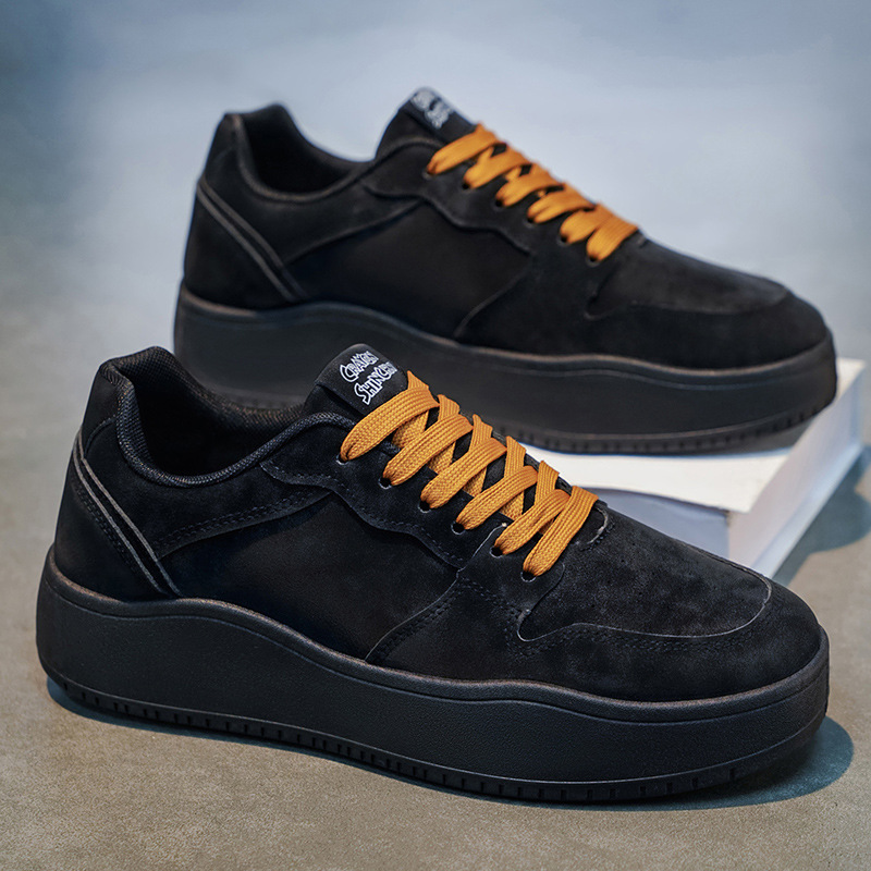 Zapatos de skate 2026 primavera nuevos zapatos de hombre cómodos con suela blanda retro desgaste de moda versátil zapatos de skate deportivos ligeros casuales