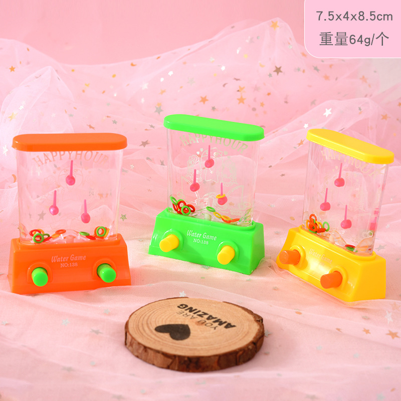 Anillo de agua para niños máquina de juego de anillo de mano tradicional regalo de jardín de infantes juguetes educativos pequeños al por mayor