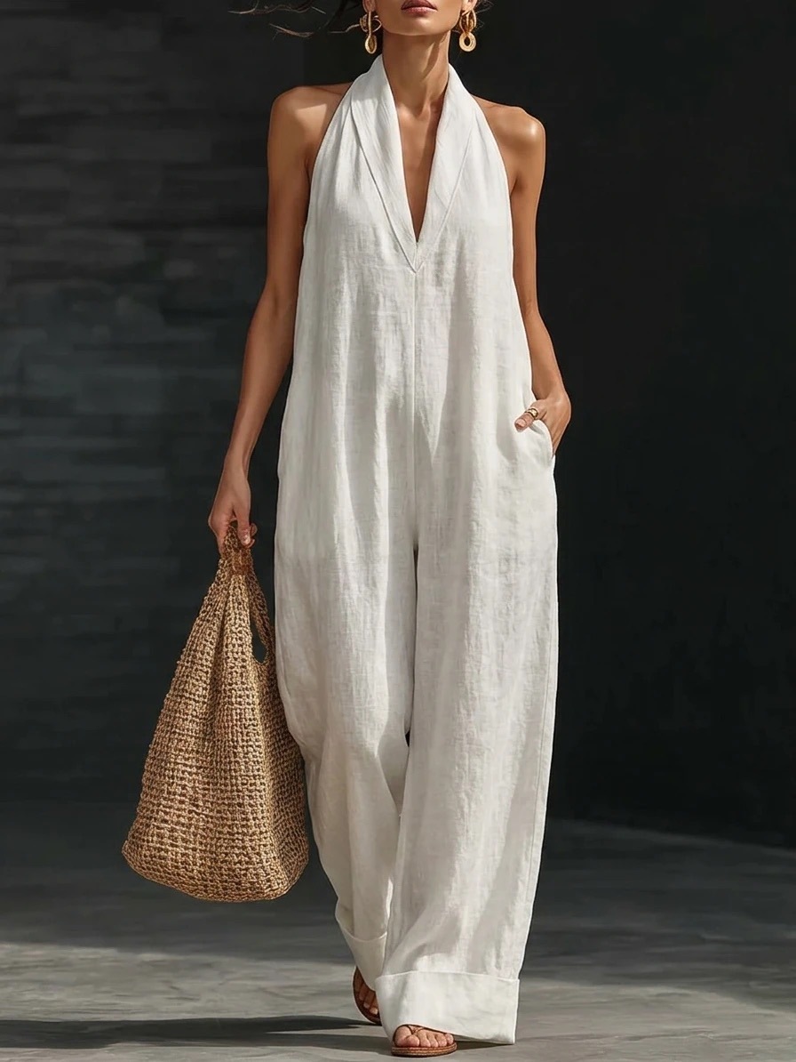 Women's Clothing Women's Sleeveless Jumpsuit Style Best Selling Simple Elegant Comfortable For Formal & Casual_ecoleips.com