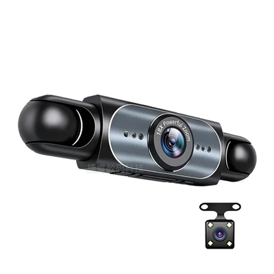 New cross-border 5-lens 5-camera dashcam with high-definition WiFi, providing front, left, right, interior, and rear reversing images (Driving recorder) - no-card-4-lenses-with-wifi