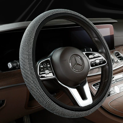 Steering wheel cover Diamonds, Fashionable Non-Slip, No Inner