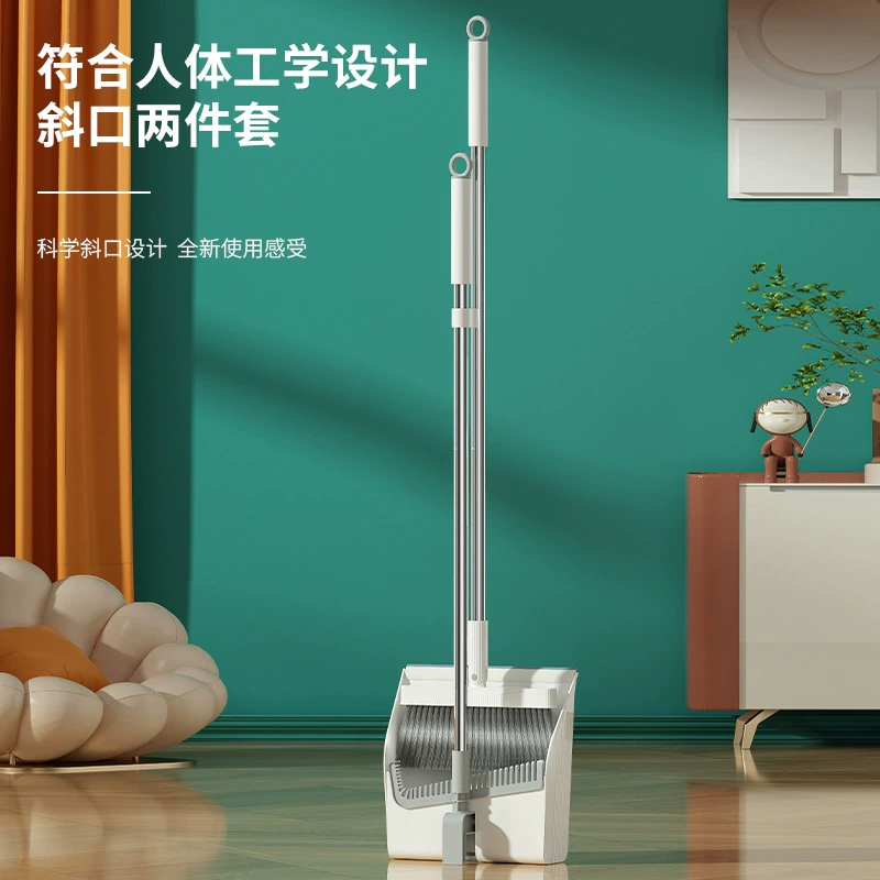 Broom, handle, hygienic set, foldable dustpan, mop