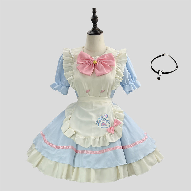 新商品クロスボーダー可愛いメイド服コスプレロリータハロウィーン女装衣装|undefined