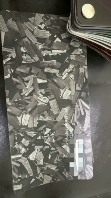 Carbon Fiber Flower Carbon Film Rearview, Auto Color Change Film - pet-matte-flower-carbon-gray-152-18m