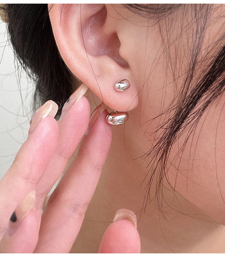 1 Pair Quantity 1 Pair 925 Sterling Silver Solid Color Ear Studs