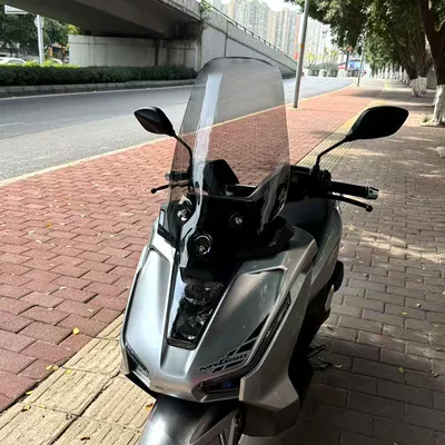 Honda Nwg150 Special Front: Motorcycle front windshield - brown-40-thick-60cm-high-nwg150-only
