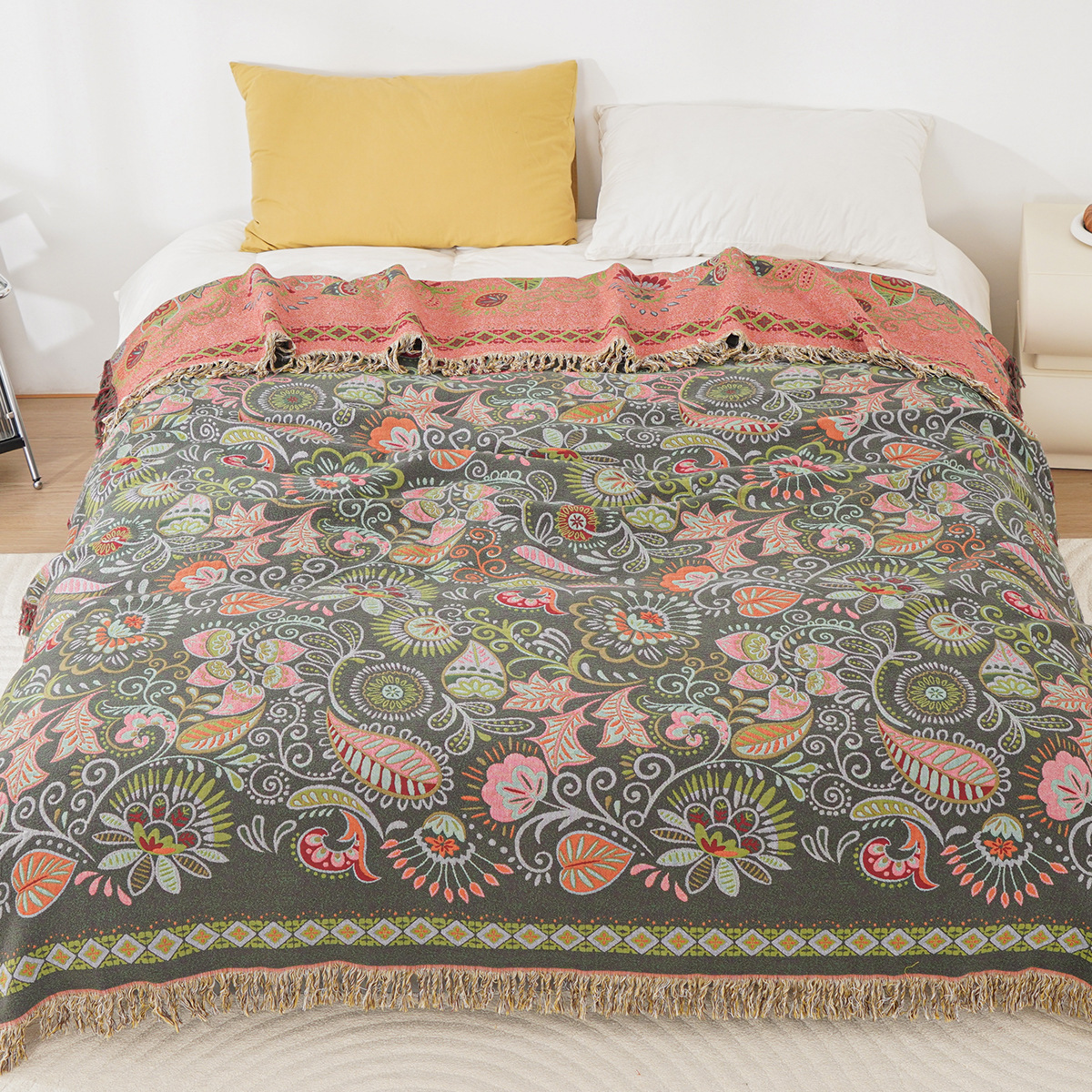 New High-End Thickened Pure Cotton Gauze Towel Blanket for Nap, Single/Double Bed Cover, Multifunctional Gauze Blanket