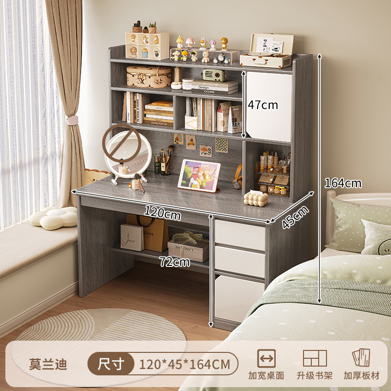 Escritorio dos en uno, escritorio de maquillaje, escritorio de computadora, tocador, dormitorio todo en uno, moderno y simple 2024 nuevo almacenamiento image 39