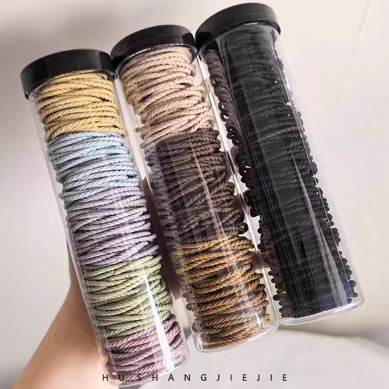 Tela de goma simple y duradera de alta elasticidad para mujeres, anillo de cabello para niños, cordón de cabello no lesiones, accesorios para el cabello diarios versátiles