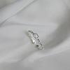 Fashionable small design advanced wedding ring, simple and elegant design, high-quality style, on index finger