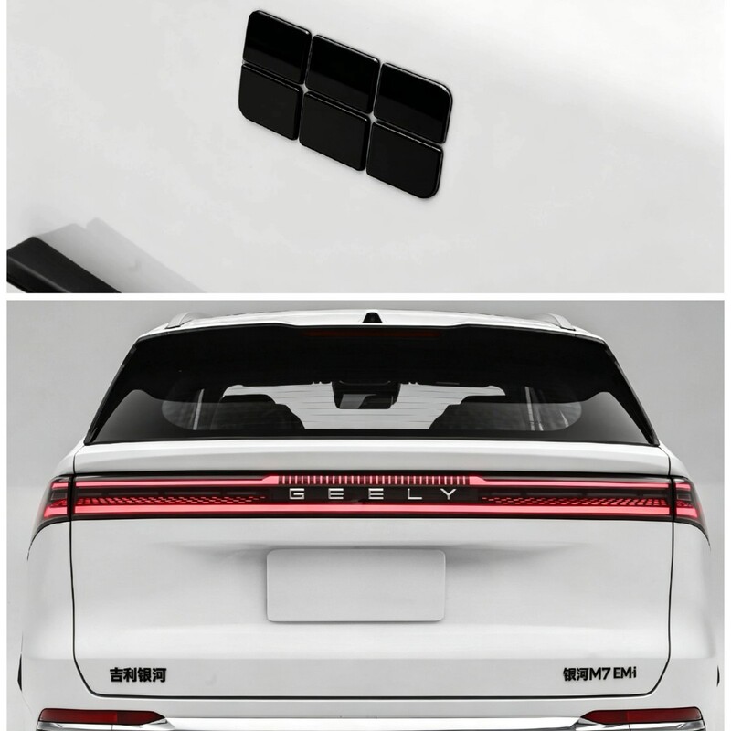 Suitable for Geely Galaxy M7/ Car Rear Emblem Sticker Personalized Blackened Modification Black Warrior Non-Destructive Installation Suitable for Geely Galaxy M7/ Car Rear Emblem Sticker Personalized Blackened Modification Black Warrior Non-Destructive Installation