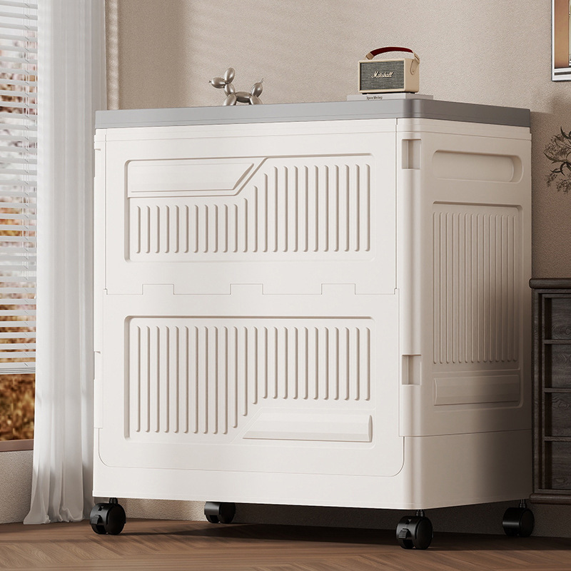 50-60 Wide Clothes Storage Box Foldableing Box Household Large-Capacity Organizing Box Storage Box Flip-Top Box Foldableing Cabinet