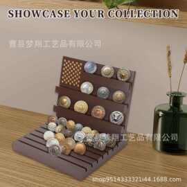 跨境木质纪念银币收纳架多层勋章展示架奖章勋章收藏展示架
