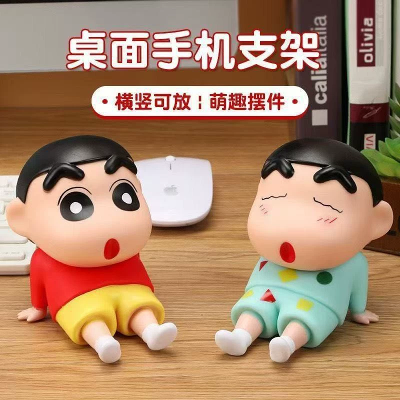 Crayon маленький новый ленивый мобильный телефон держатель ins ветер куклы мобильный телефон держатель ручной работы модель милый настольный стол украшение куклы