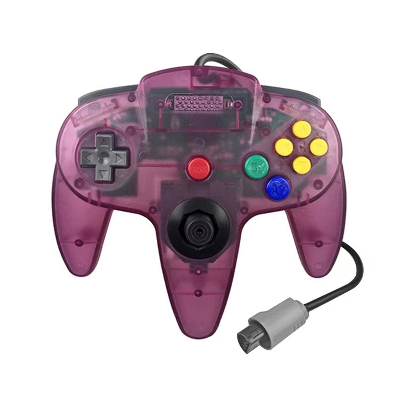 Kabelgebundener N64 Controller In Transparenter Farbausführung_voghion.com