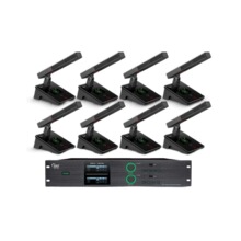 JDS 一拖八无线话筒 WSH-880/WSH-804腰包(领夹/头戴)会议麦克风