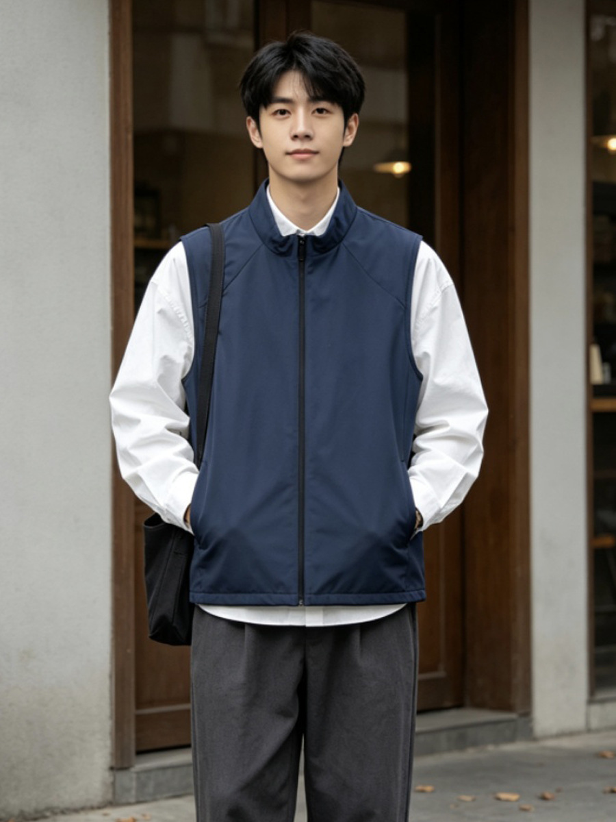 Demi-season vest with zipper, travel quick dry sports jacket for leisure sleevless, Collection Year 2026 3