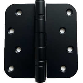 美式圆角合页哑光黑塑平开不锈钢合页4寸圆角跨境热销不锈钢铰链