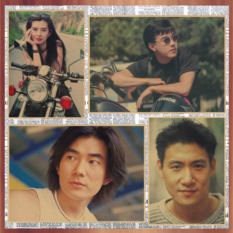 80 s Star Poster Mainland Hong Kong and Taiwan Star Movie Star Old Photo Decoration Wall Painting Poster 8 80 s Star Poster Mainland Hong Kong and Taiwan Star Movie Star Old Photo Decoration Wall Painting Poster 8