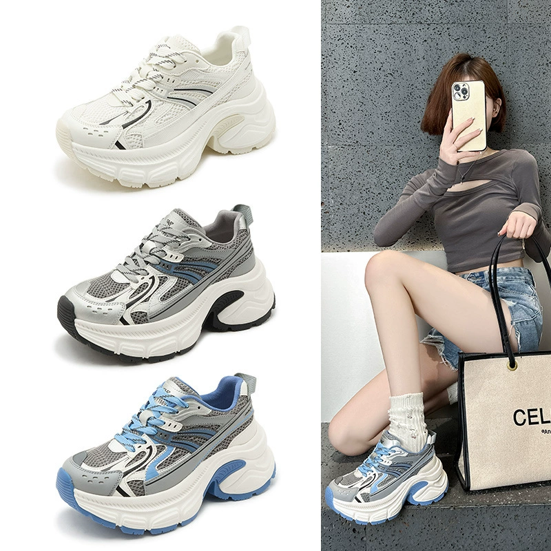 Новые женские туфли ранней весной 2025 увеличены на толстой подошве