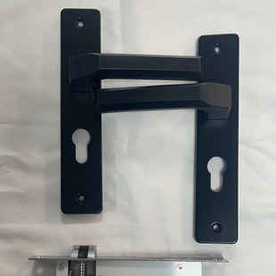 Black Paint Plastic Steel Door Lock Aluminum Alloy Door Lock