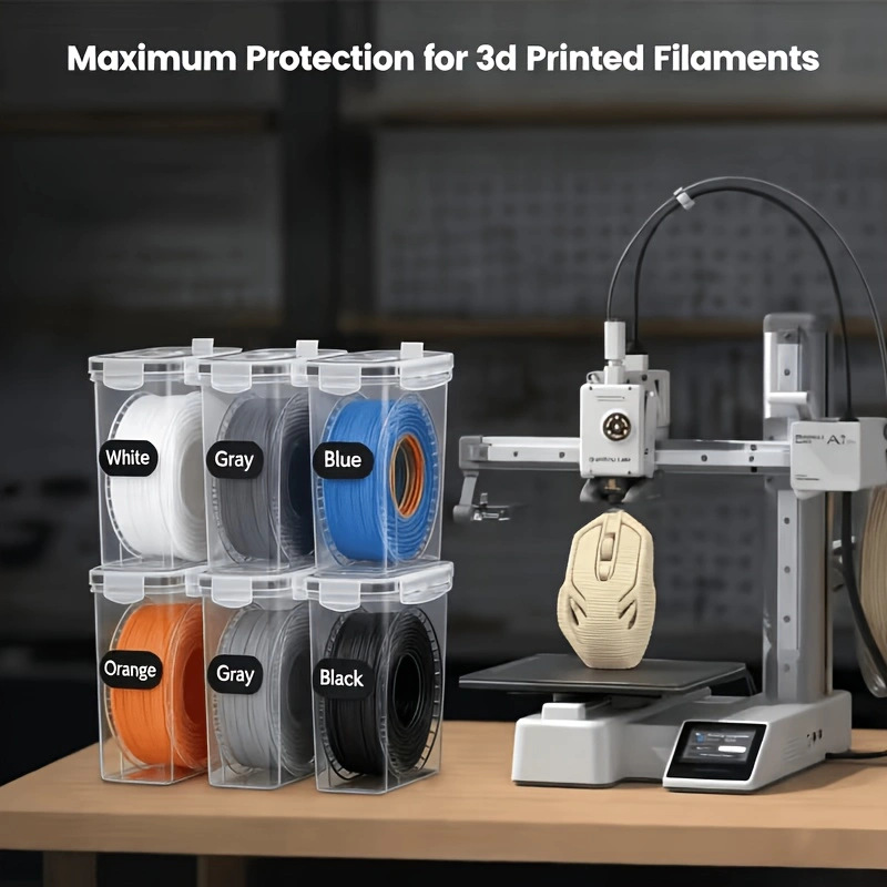 Cross-Border 3D Printing Filament Storage Box, Drying Box, Moisture-Proof Box, Moisture-Absorbing, Dust-Proof, Transparent Sealed Storage Box