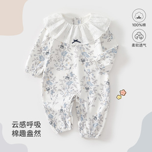 Baby Clothes Spring and Autum Baby Onesies K-Style Cute Baby Girl Princess Clothes Infant Pure Cotton Category a
