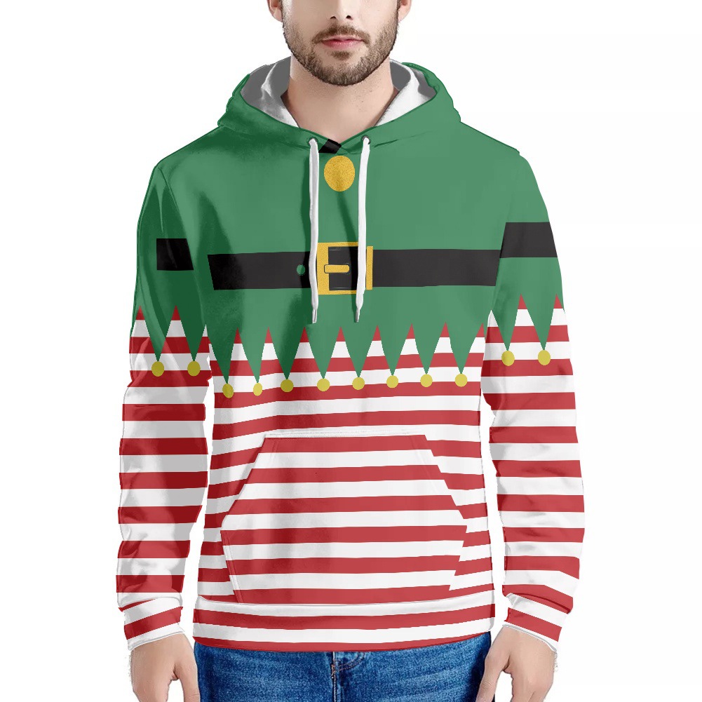 Men's Clothing hot selling men's sweatshirt Christmas creative printed gift bell deer_voghion.com