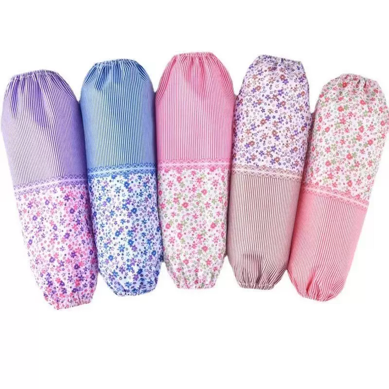 女士护袖防污防尘定位袖套家务厨房礼品居家清洁桃皮绒套袖防溅