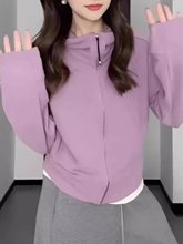 大码女装加绒保暖正肩连帽长袖卫衣女2025新款休闲宽松上衣外套潮