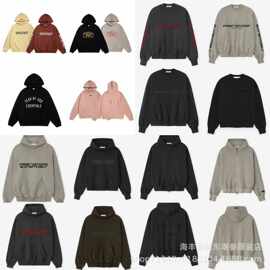 跨境外贸潮牌FOG经典款字母印花男女高街宽松休闲连帽卫衣套装潮