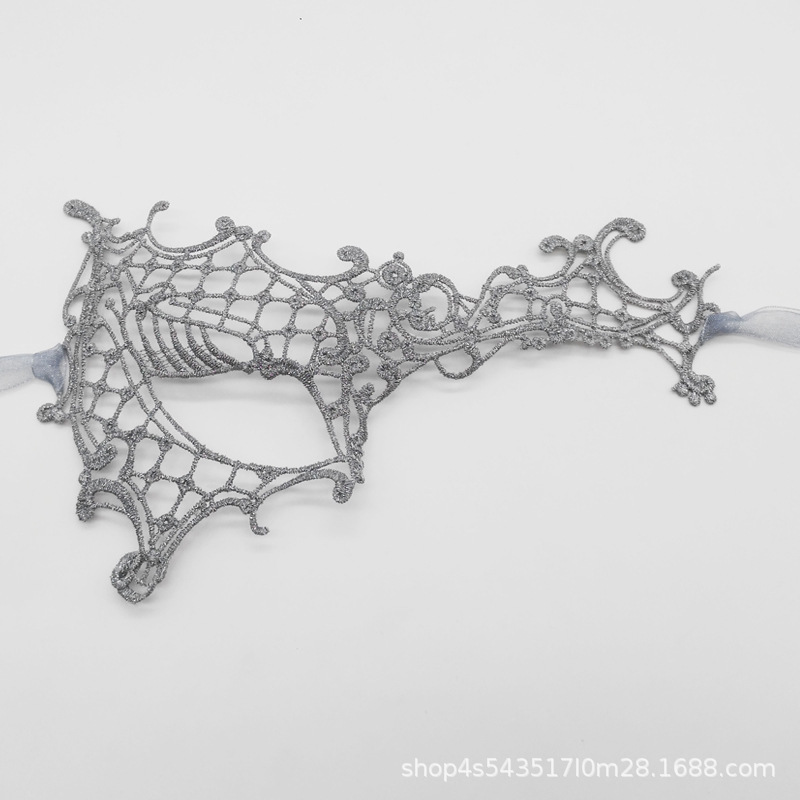 Ventas transfronterizas de encaje sexy de un solo ojo máscara de media cara fiesta máscara de ojos sexy espectáculo de cine y televisión accesorios de vestuario