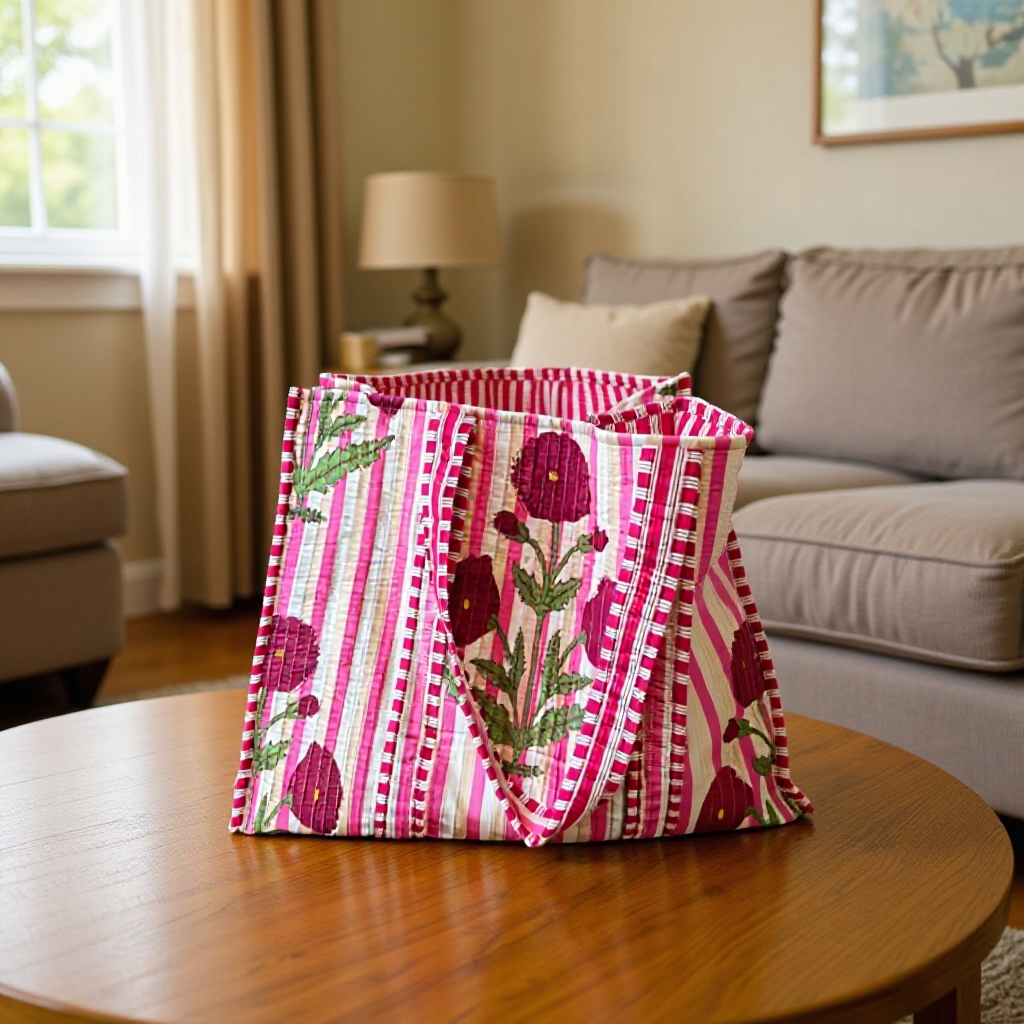 2025 Summer Second-Hand Niche Vacation Style Handmade Tote Bag Vintage Embroidered Shoulder Bag Mommy Bag Cosmetic Bag