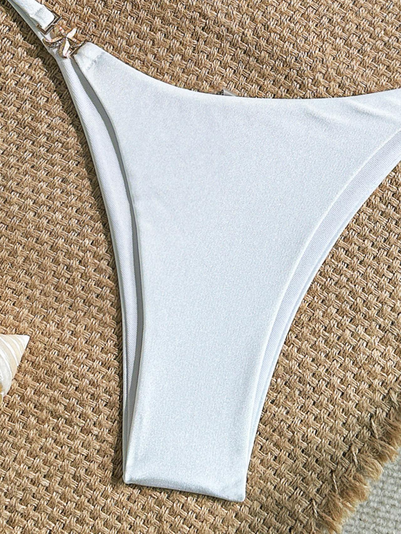 Women's Sexy Thin Rope Shoulder Strap Bikini Triangle Cup Swimwear for Beach Hot Springs Trending New_voghion.com